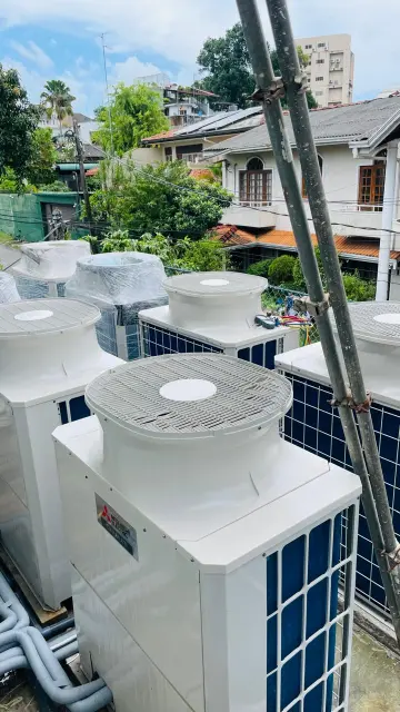 Qualitair commercial indoor ducted unit installation