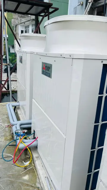 Qualitair precision climate control equipment setup